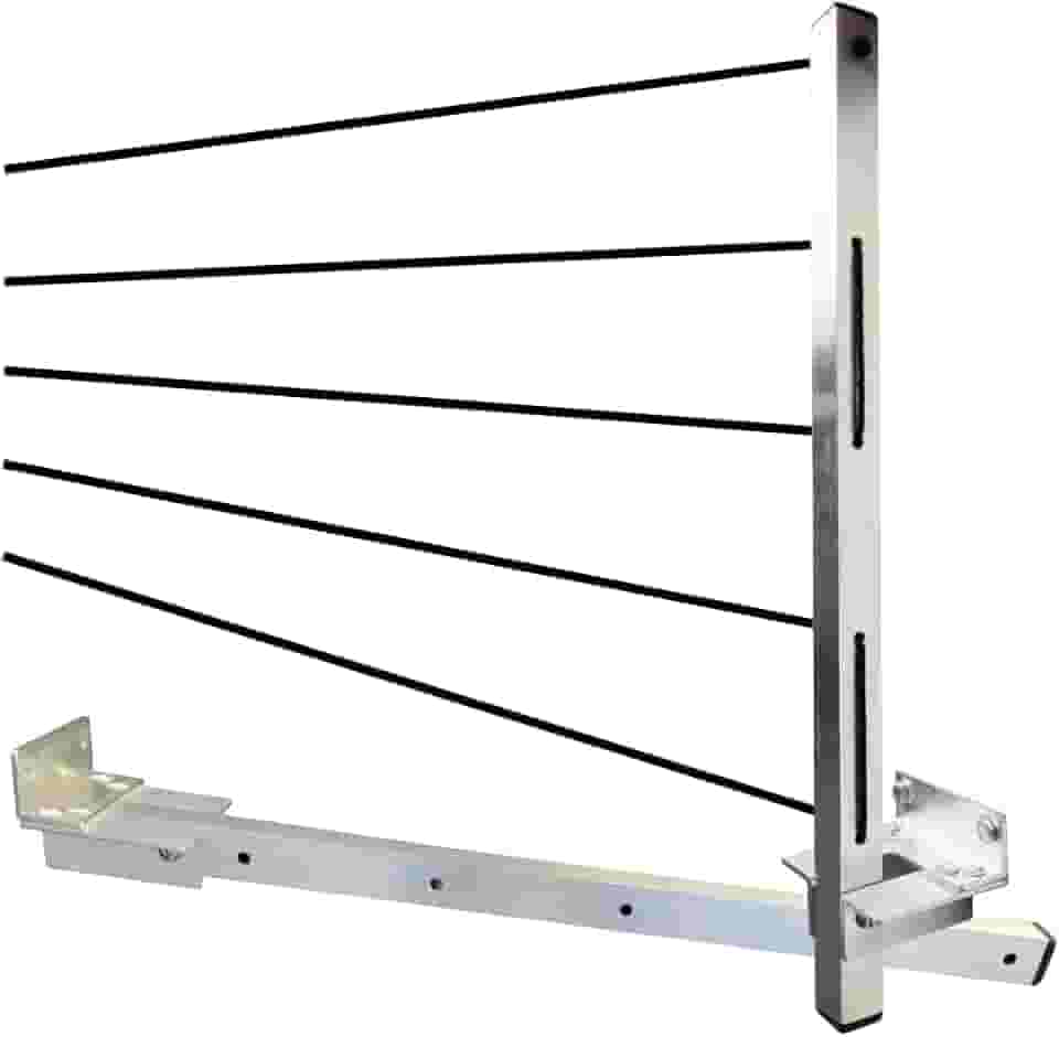 Varal Retratil de Parede Dobrável Aluminio Reforçado Com Cabo de Aço