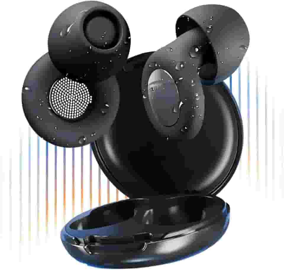 Abafador Ruido Fone Protetor Auricular Autismo Tdah Silicone confortável Sensibilidade Sonora abafador de som criança e adulto confortável maleável flexivel preto