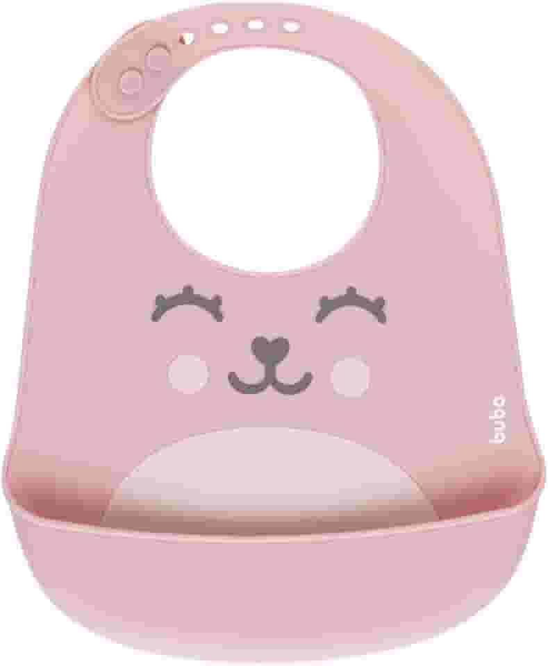 Buba Babador De Silicone - Pega Migalhas Gumy - Rosa -