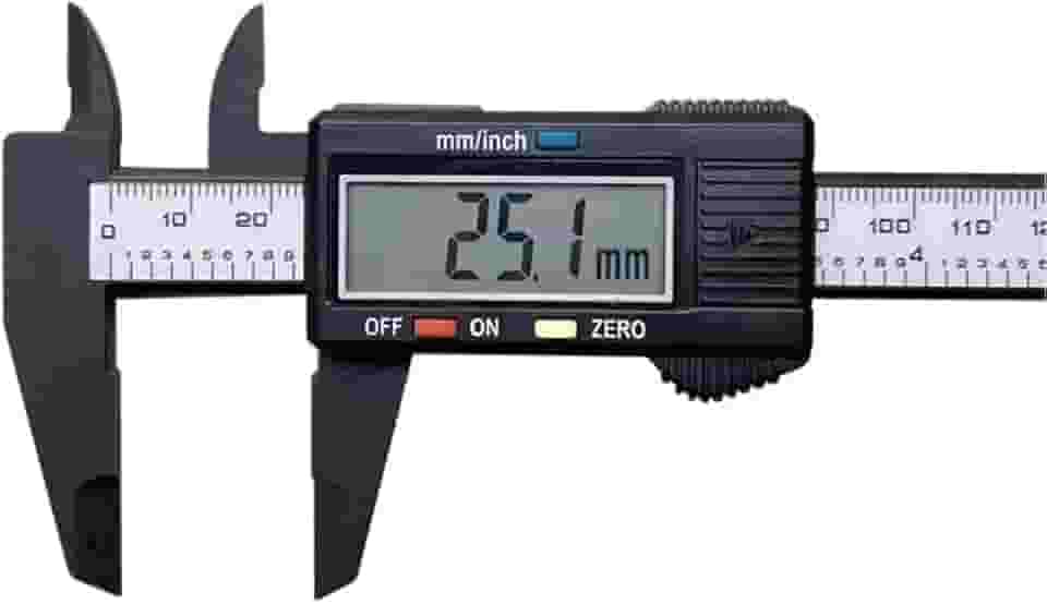 Paquímetro Digital Profissional Tela LCD Medição Precisao 150mm com Estojo feito em Metal e Plastico