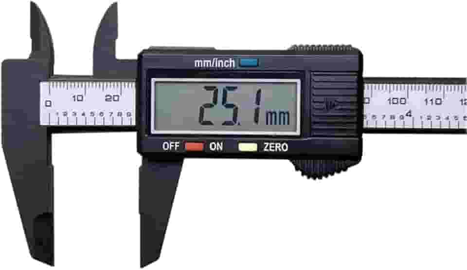 Paquímetro Digital Profissional Tela LCD Medição Precisao 150mm com Estojo feito em Metal e Plastico