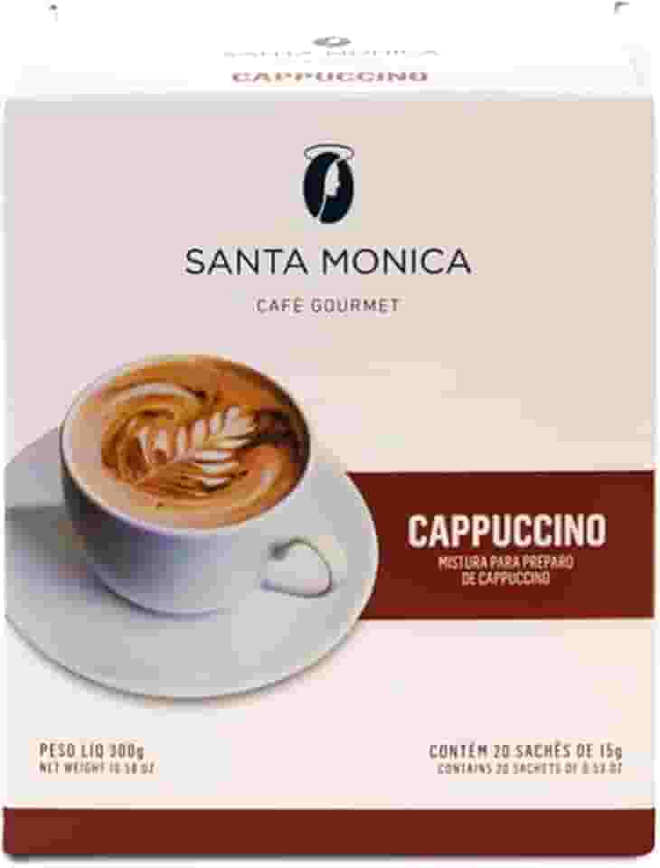 Cappuccino em pó Santa Mônica Monodose - 20 unidades