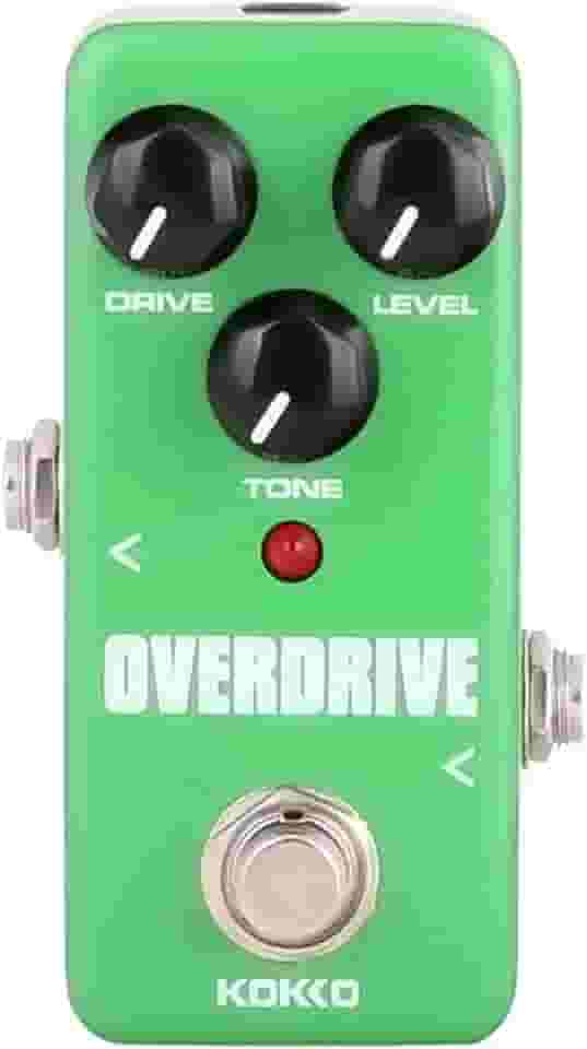 Mini Pedal de Efeitos Overdrive, Processador de Som com Efeito Valvulado Quente e Natural, para Guitarra e Baixo