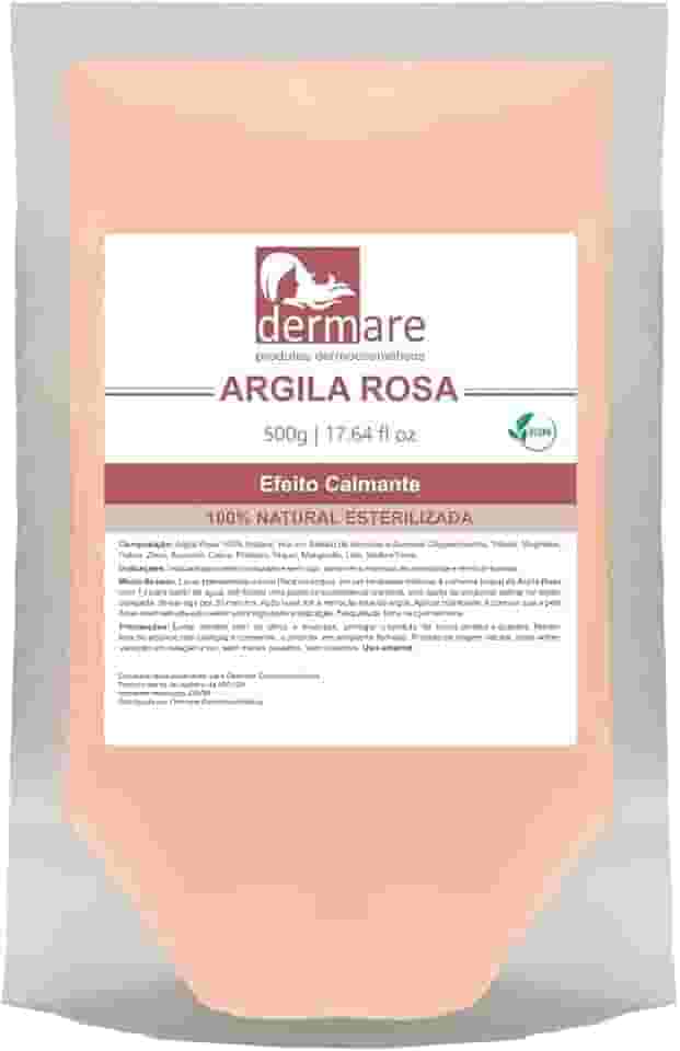 DERMARE Argila Rosa Para Peles Sensíveis 500G Dermare