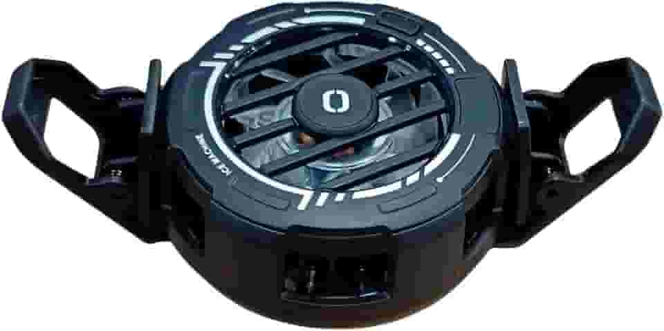 Cooler Resfriador Magnético para Celular com Luz RGB, 7000rpm, Fixação Magnética, USB 5V, Material ABS/Alumínio