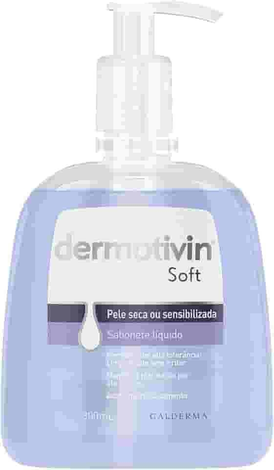 Dermotivin Sabonete Líquido Facial Pele Seca Ou Sensibilizada Soft 300ml