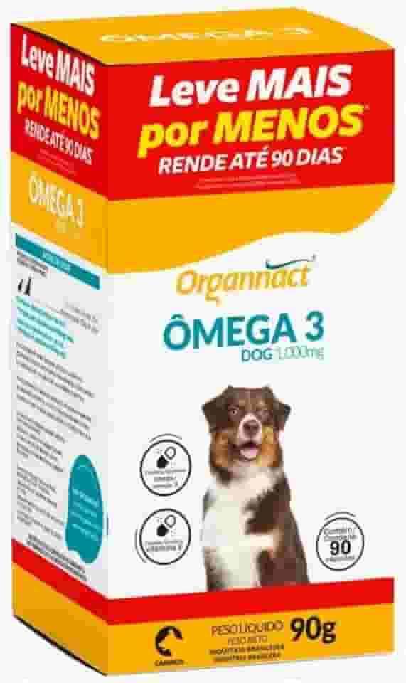 Omega 3 Dog 1000mg Organact 90 Comprimidos Suplemento Vitaminico