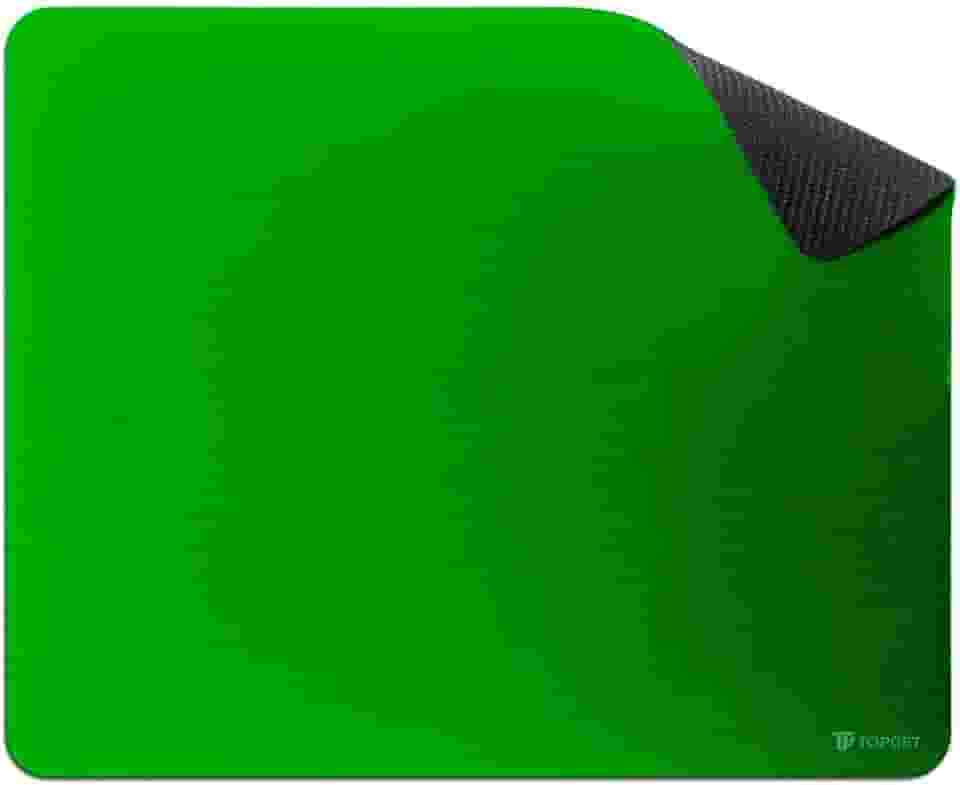 Mouse Pad TopGet ProControl | Gamer & Home Office | Precisão, Deslize Suave | Base Borracha Antiderrapante, Poliéster Durável | 22x18 cm (Verde)