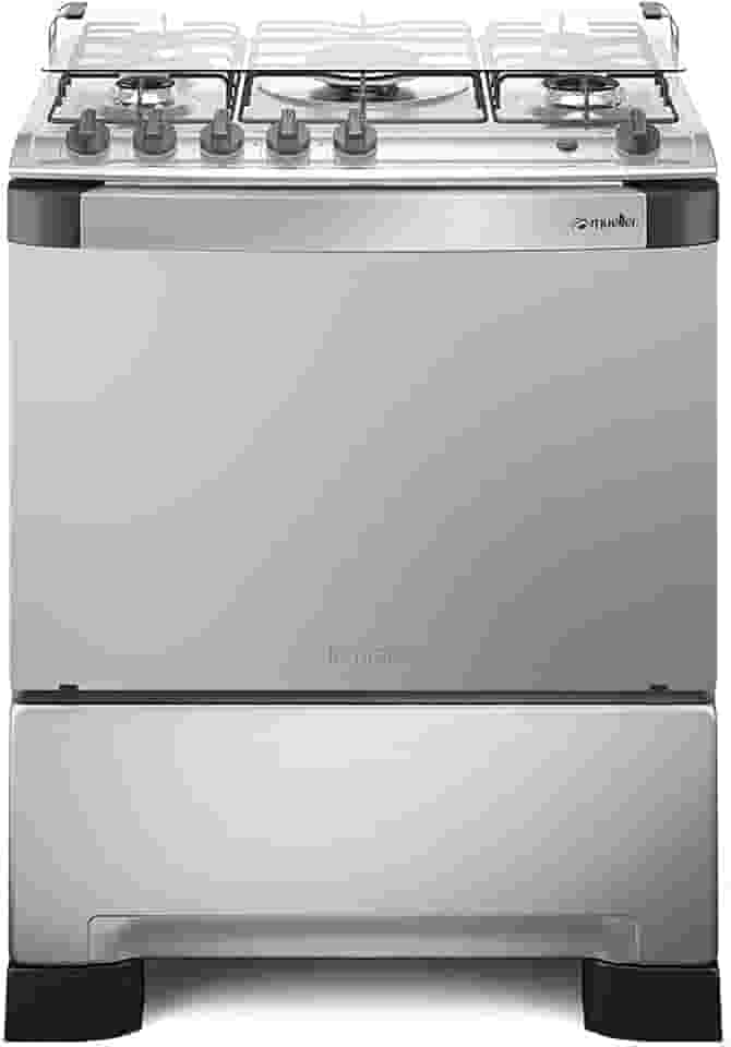 Fogão Mueller 5 bocas Decorato Inox
