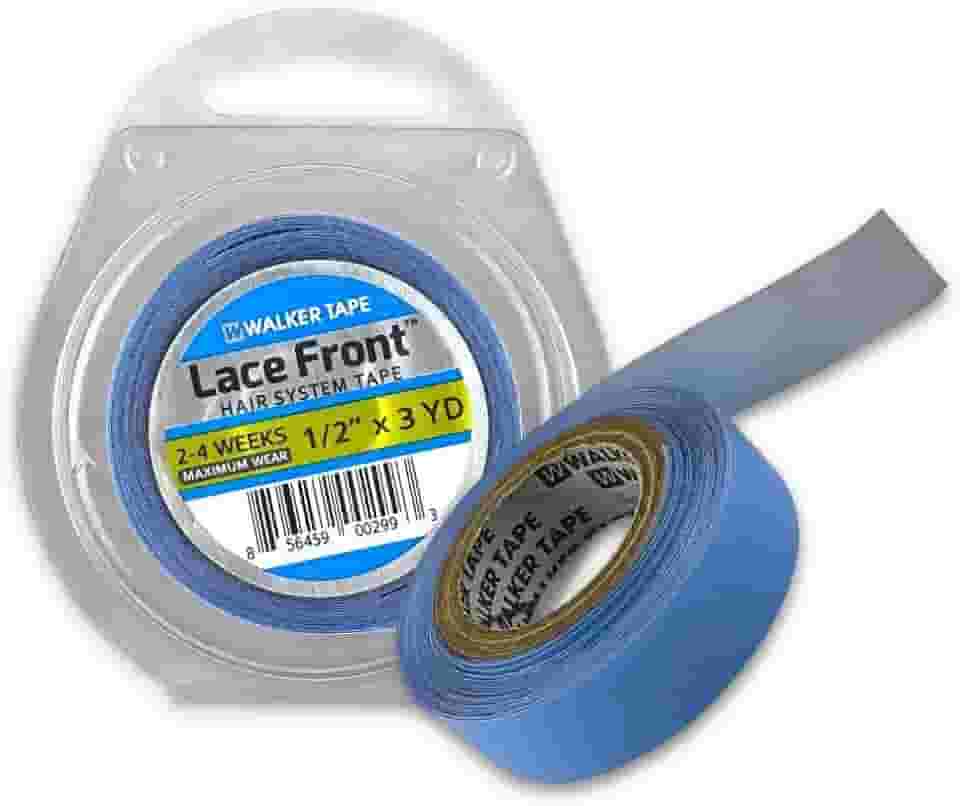 Fita Adesiva Azul Para Mega Hair Fita Dupla Face 3m x 1,27cm Fixação Forte