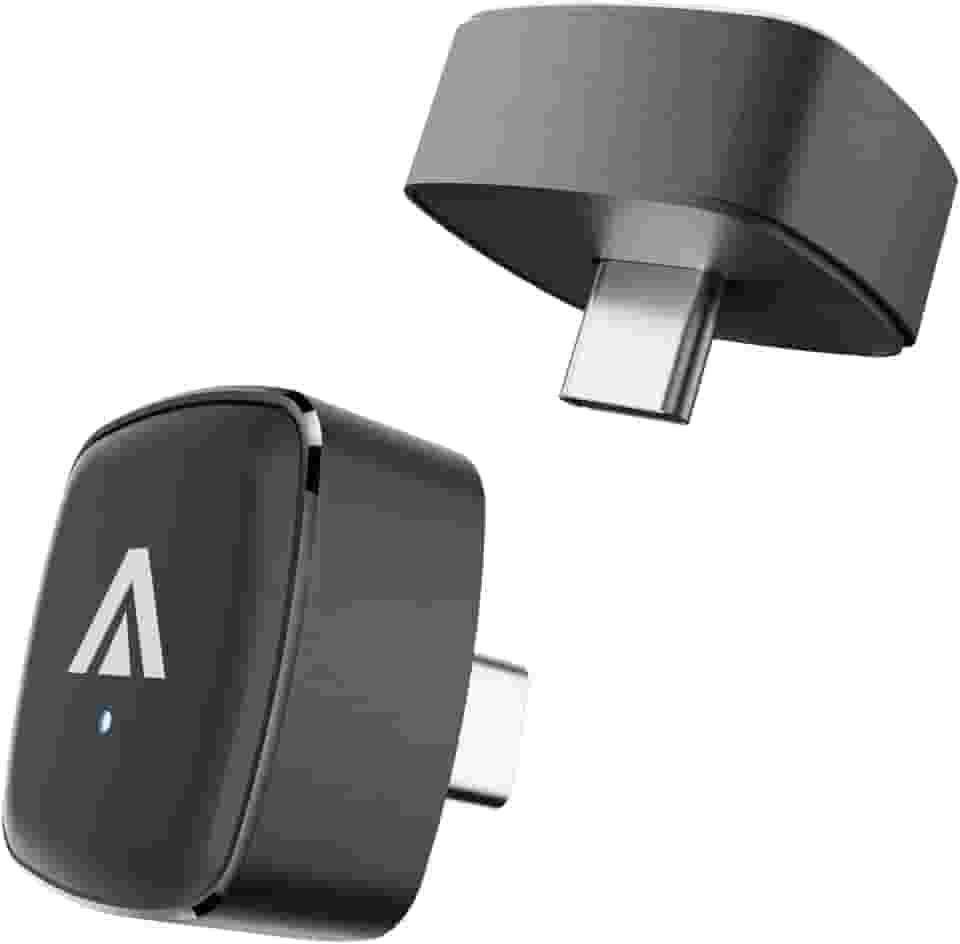 Adaptador automotivo D7C 2 em 1 sem fio CarPlay e Android, mini dongle Plug & Play USB tipo C, converte conexão com fio de fábrica para carros 2016+, sem atraso, para iPhone e telefone Android