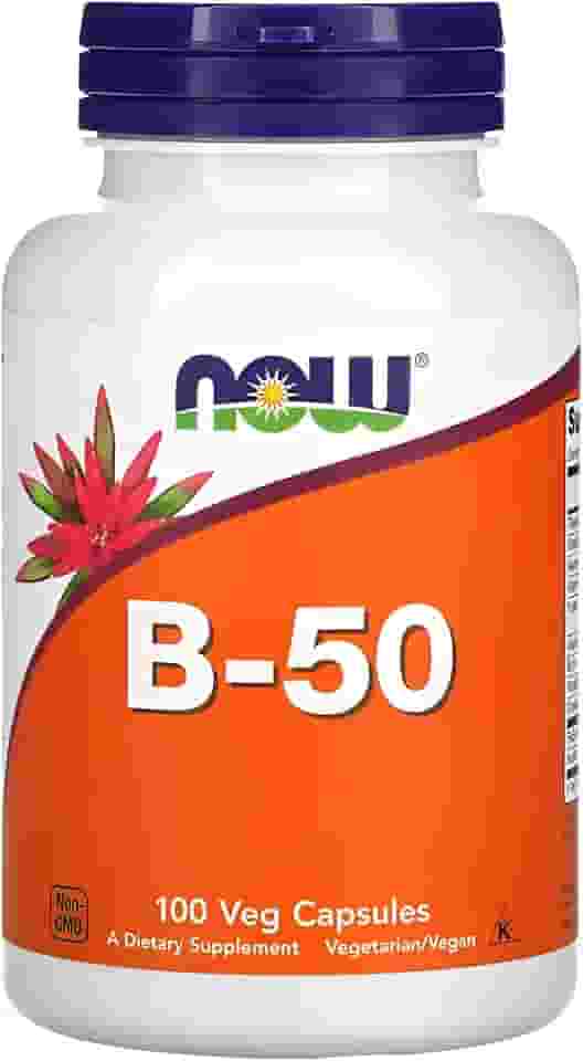 NOW Foods Vitamina B50 Vitamina Complexo B 100Cáps Importado
