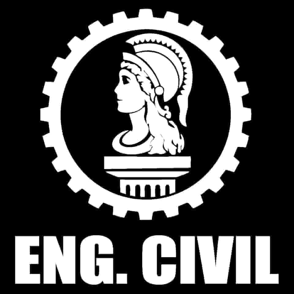 Adesivo Profissão Engenharia Civil para Estudantes Engenheiro Ideal para notebook carro portas Parede vários tamanhos (BRANCO, 33,4x35cm)