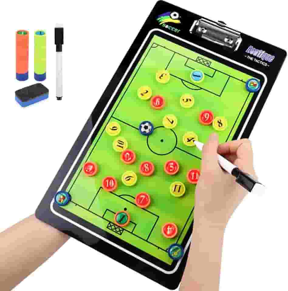 Quadro de Treinamento de Futebol, Prancheta Magnética Unissex, Futebol de Prancheta, Prancheta Magnética Futebol, Prancheta Tática Magnética Profissional Caneta e Imas e 35cm * 20 cm
