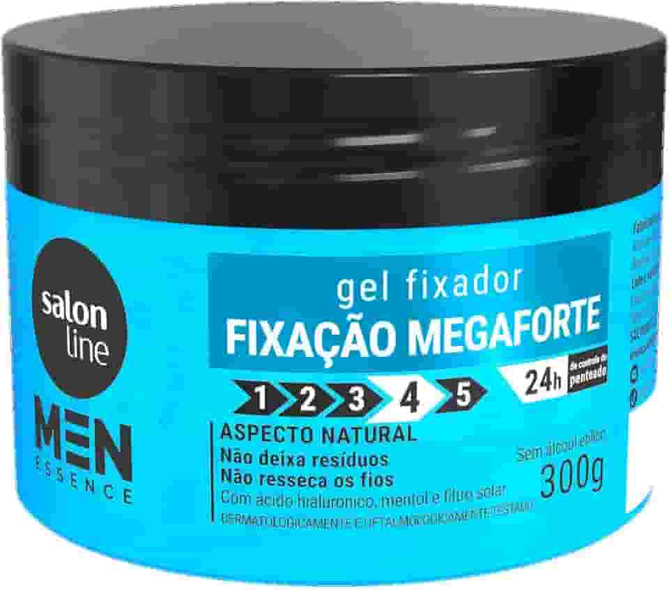Salon Line Gel Fixador Mega Forte Men Essence Condicionante 300g