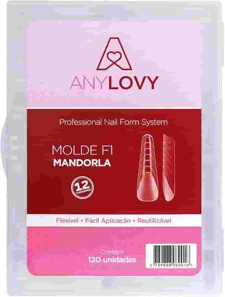 Molde F1 Mandorla Unhas De Gel Acrigel Anylovy 120 Und