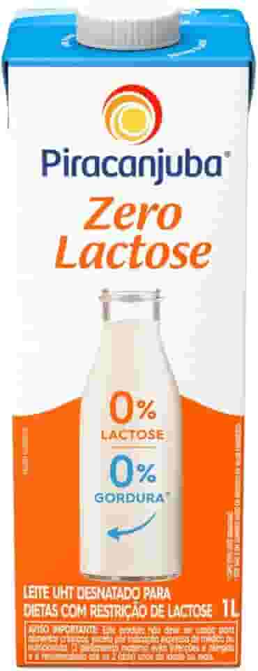Piracanjuba Zero Lactose - Leite Desnatado, 1L