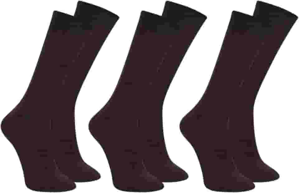 Kit 3 Pares Meia Social Mash Canelada Fina Poliamida Cano Longo Classica