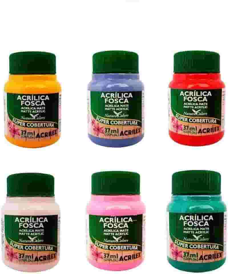 Tinta Acrílica Fosca - Nature Colors Acrilex 37 ml Branco - 519