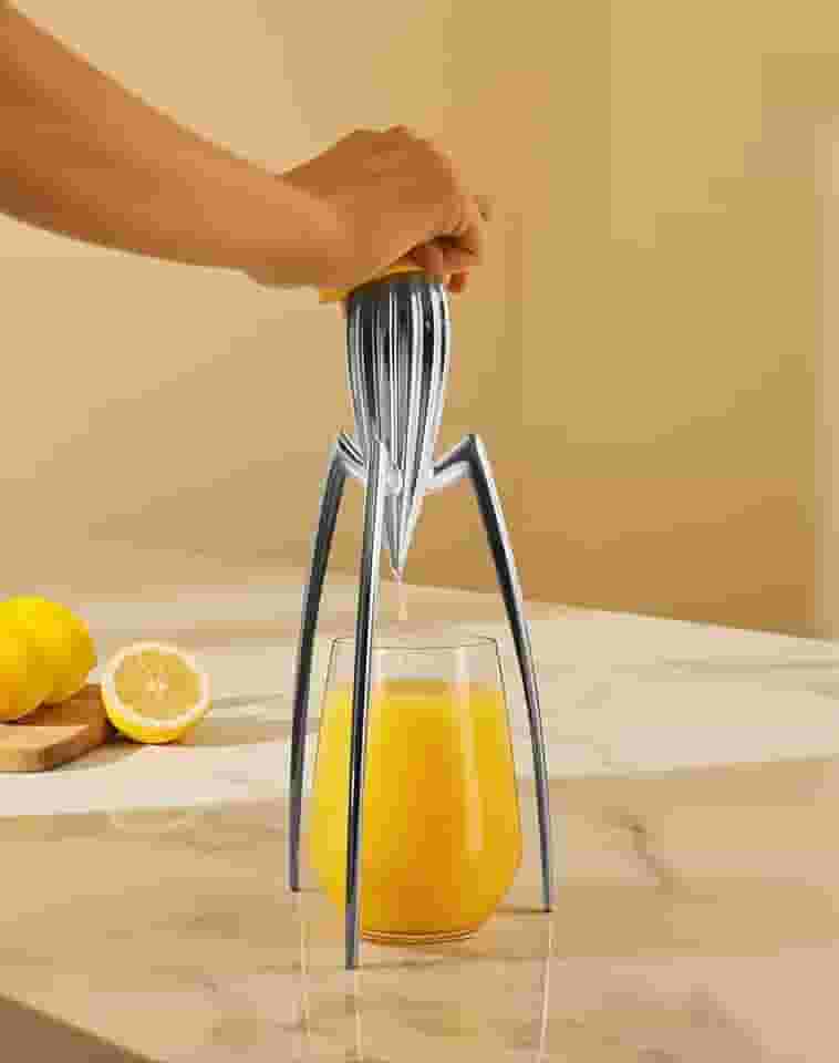 Espremedor de Frutas Cítricas, 11 * 29CM, Alumínio, Tamanho Unico, Espremedor de Laranja Manual, Espremedor de Limão Inox