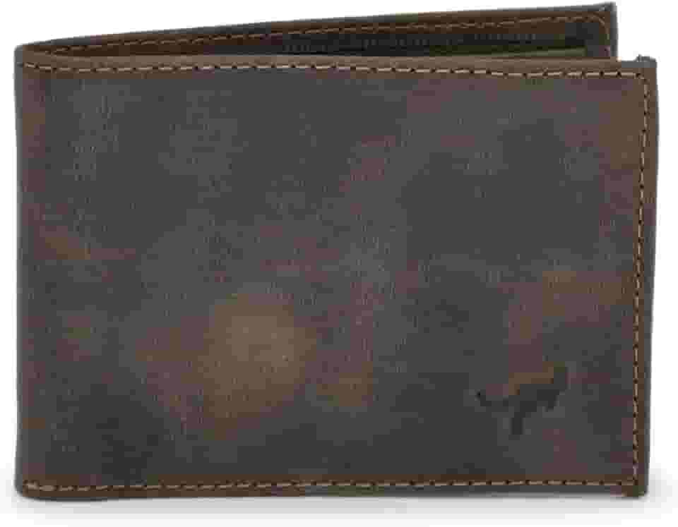 Carteira Masculina Slim Pequena Luxo Couro Legítimo Natural (Marrom Escuro)