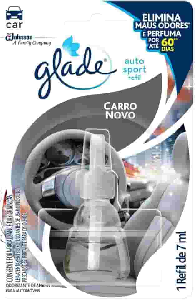 Desodorizador Glade Auto Sport Carro Novo Refil 7ml