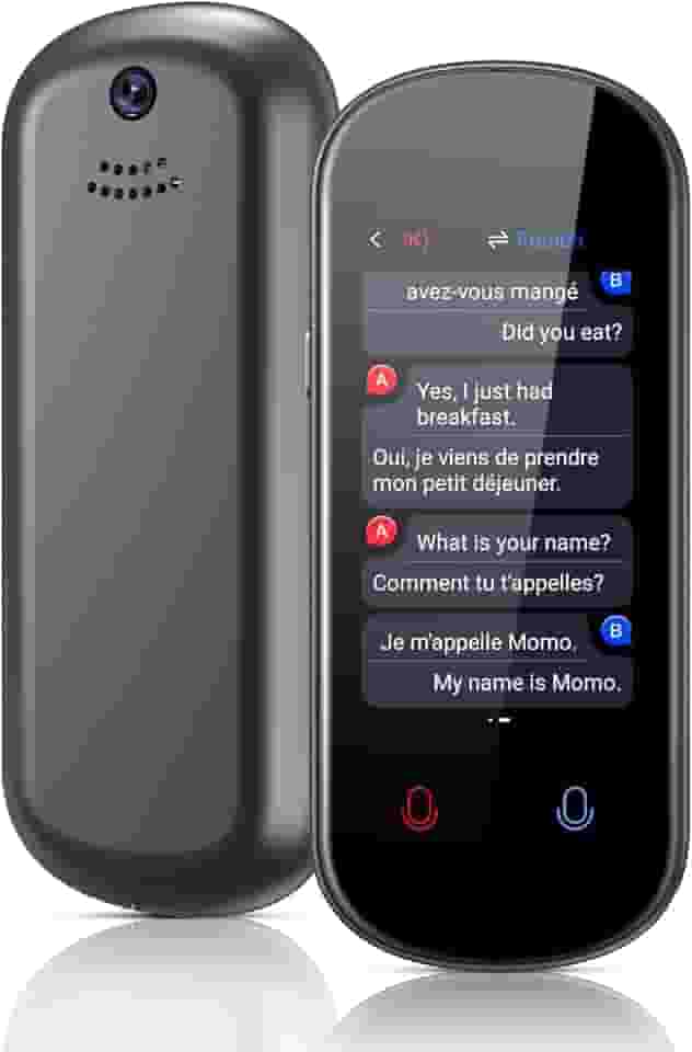 Dispositivo tradutor de idiomas, mais de 137 idiomas, bidirecional, dispositivo tradutor de voz em tempo real, suporte offline, gravação e tradução de fotos, tradutor instantâneo portátil de alta