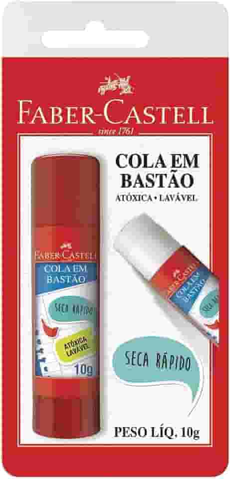 Cola em Bastão, Faber-Castell, SM/8110, Vermelha
