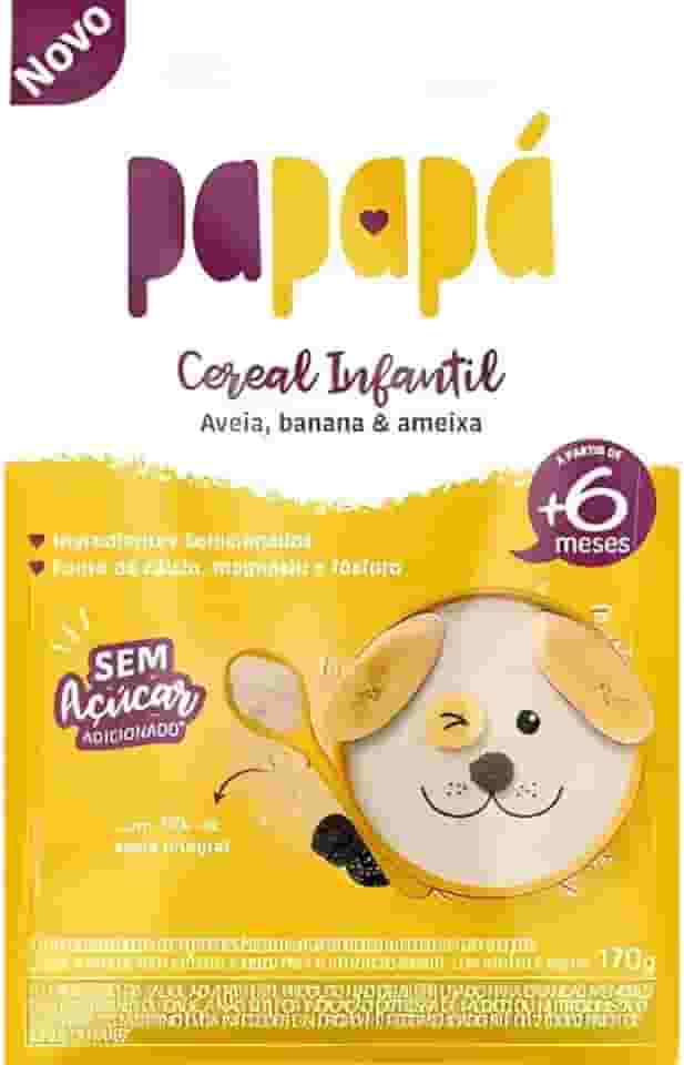 Cereal infantil de Aveia Banana & Ameixa 170g - Papapá