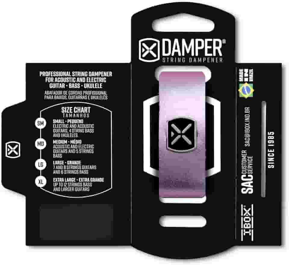 Abafador De Cordas P/Guitarra/Baixo/Violão - Damper SM (Roxo Metálico)