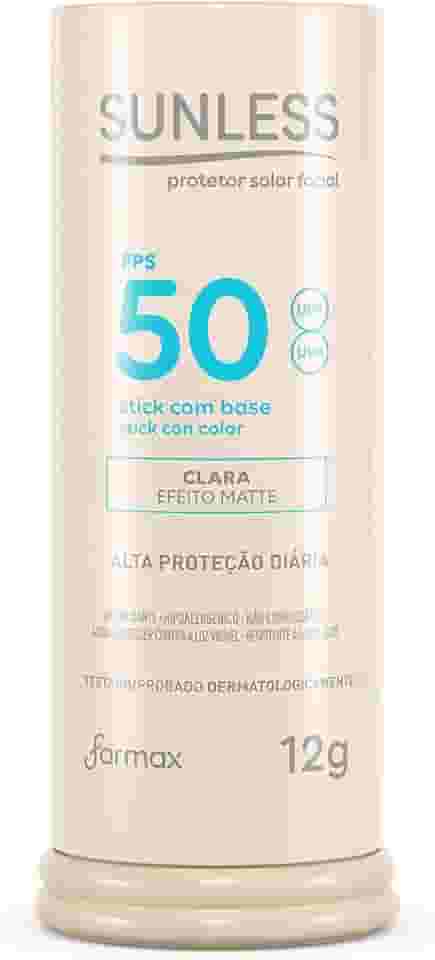 Sunless Protetor Stick Com Base Clara Fps50 Sunless 12G