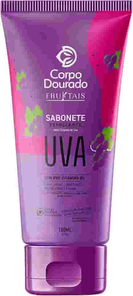 Corpo Dourado Sabonete Esfoliante | Nutrição e Renovação Celular | Uva 180ml