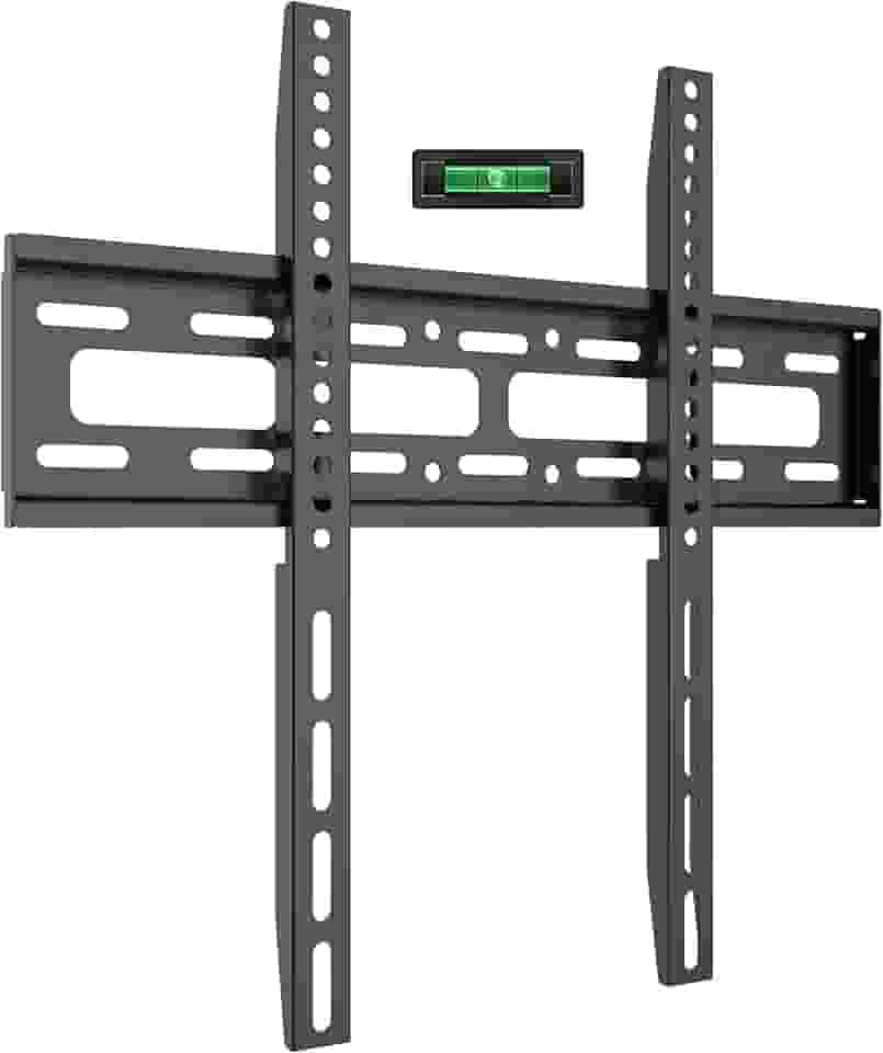 Suporte para TV Forte até 50kg - Aço Reforçado para TVs 32-70 Polegadas - Suporte de Parede Fixo Preto com Nível e Inclinação - Universal para Todas Marcas de Televisã