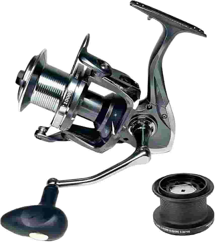 MARURI, Molinete de Pesca Praia TP 10000 P -14 Rolamentos - Drag:25kg - Carretel Alumino - C/Carretel Extra