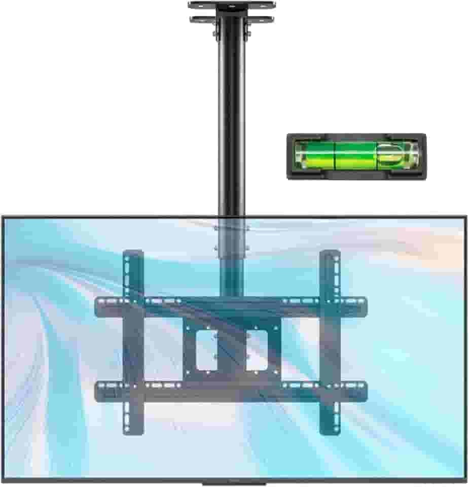 Suporte Articulado para TV de Teto/Parede | Ajustável 32-75 Polegadas | Movimento 360°, Inclinação +5°/-15° | 7 Níveis Altura | 50kg | VESA 400x400