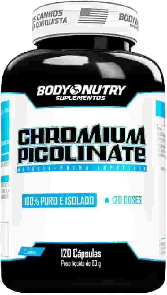 Chromium Picolinate Picolinato de Cromo Puro Pote 120 Capsulas Suplemento Mineral Sem Sabor Importado Original