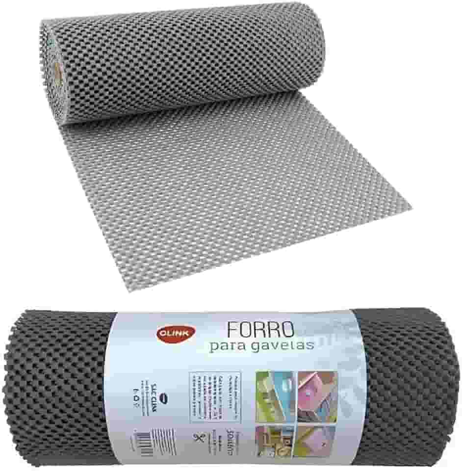 Forro de Gaveta 30cmx460cm Antiderrapante Proteção Armário Cozinha Móveis