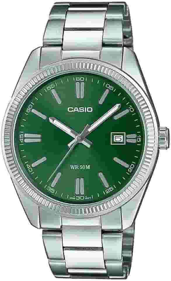 MTP-1302PD-3AVEF Relógio analógico masculino movimento de quartzo japonês com pulseira de aço inoxidável, prata, MTP-1302PD-3AVEF, prata, MTP-1302PD-3AVEF, Prata, MTP-1302PD-3AVEF