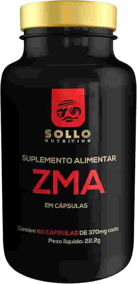 ZMA (Zinco, Magnésio e Vitamina B6) - 60 Cápsulas Sollo Nutrition