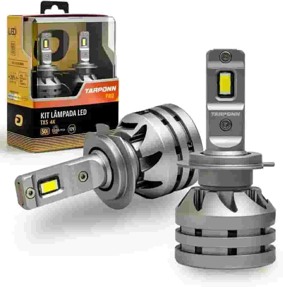 KIT Lâmpada LED TX5 H1 H4 H7 H27 H8/H9/H11/16A HB3 HB4 4000K - H7