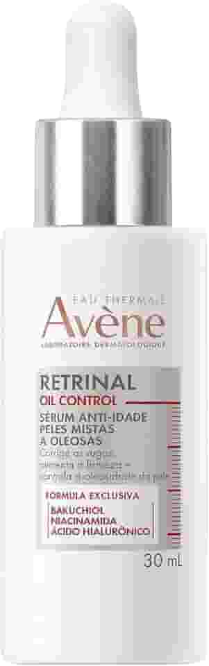 Avène Retrinal Oil Control Sérum Facial Anti-Idade, Antioleosidade para Peles Mistas e Oleosas, com Bakuchiol, Niacinamida e Ácido Hialurônico. Menos rugas e mais firmeza, 30 ml