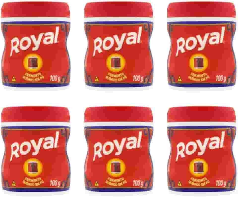 Fermento Quimico Pó Royal 100G Kit Pack 06 Frascos