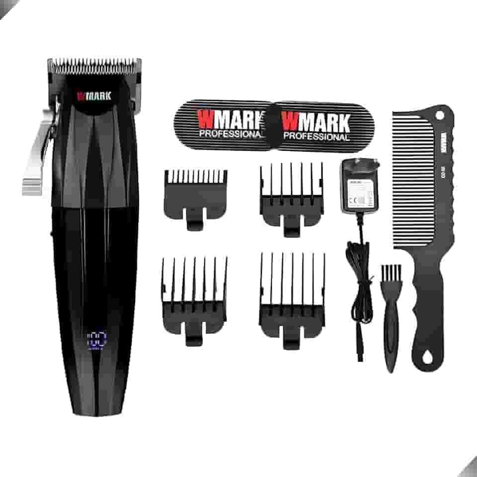 Maquina Cortar Cabelo Wmark Ng222 Vermelho C/Display Bivolt (Vermelho)