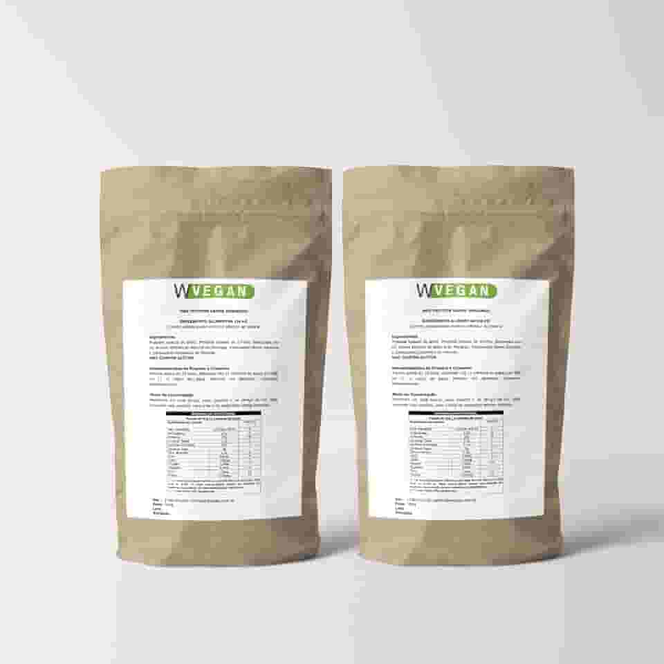 WVEGAN Max Protein Sabor Morango, Suplemento Proteico Vegano de Arroz e Ervilha, 1kg, Rico em Aminoácidos, Sem Glúten, Sem Soja
