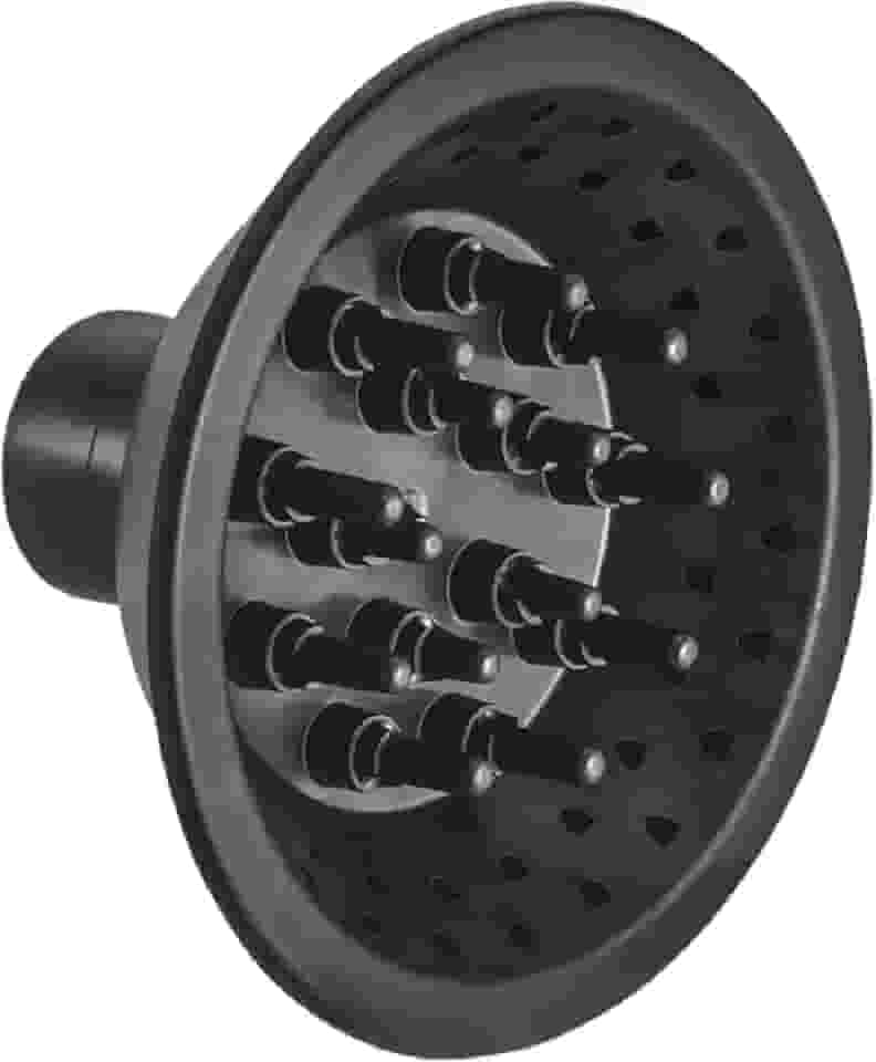 Difusor De Ar P/Secador Universal Cachos Profissional Cor Preto