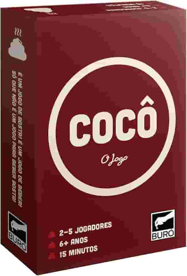 Buró, Cocô - O Jogo, Tire todo o cocô da mão e vire o rei do trono, 2 a 5 jogadores, 15 minutos