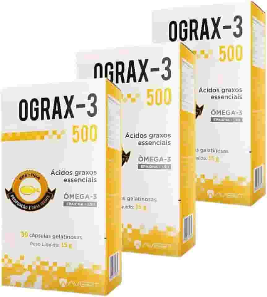 Ograx 500 Suplemento Ômega 3 Avert 30 Cap. 03 Unid.