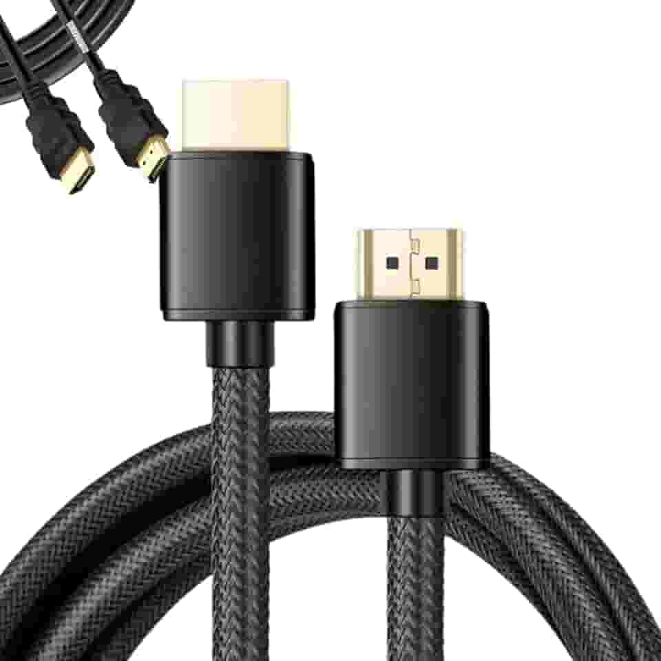 Cabo HDMI 2.1 Ultra Rápido 48Gbps 2m | HDR10 eARC VRR | Compatível com TV 4K, PS5, Xbox Series X/S, PC, Monitor Gamer e Projetor - Conectores Banhados a Ouro e Cabo Reforçado em Nylon Trançado