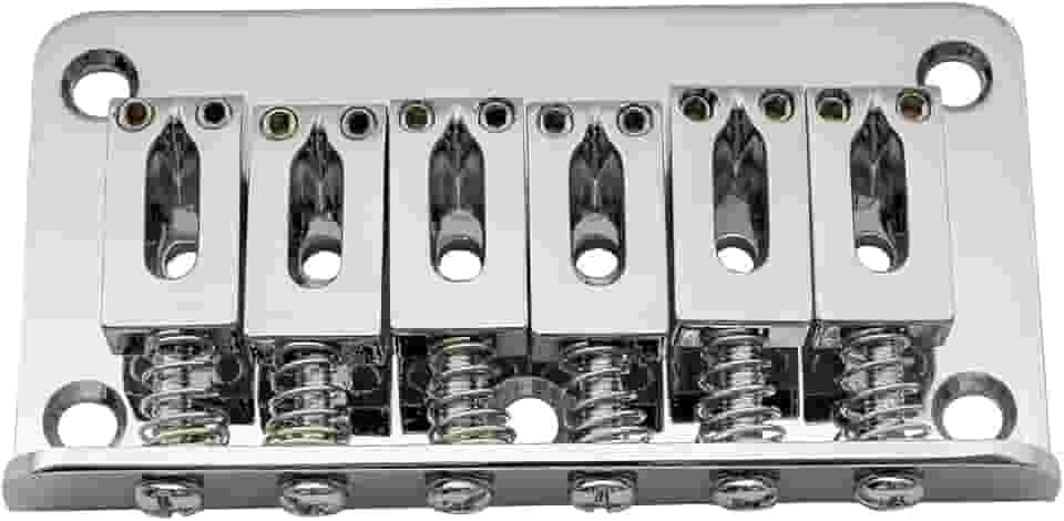 Ponte Fixa Hardtail Para Guitarra Stratocaster 6 Cordas Cromada
