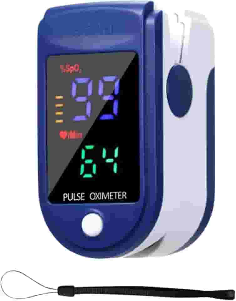 Oxímetro Digital de Dedo, Medidor Saturação Sangue, Pilha, AVIBES